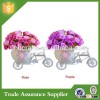 Latest Design Metal Bicycle Plant Garden Decor Flower Pot