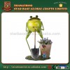 Handmade mini metal animal shape garden flower pot