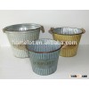 Rustic Metal Zinc Bucket Garden Planter