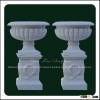 Hand Carved Garden Stone Urns, Marble Planter, Marble Flowerpot