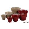 Cheap Biodegradable Plant Fiber Flower Pot Eco-friendly Biodegradable Wooden Flower pot