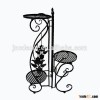 Metal flower pot rack