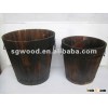 Round Wooden bucket