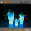 Modern palstic LED plastic garden flower pot for wedding decoration flower vases
