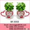 Zibo Made Can Shape New Valentine's Print Ceramic Flower Vase and Flower Pot with Wholesale Pric