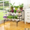 Wholesale antique iron works shop display stand for flower rack