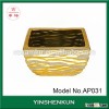 Golden garden decor| flower pots wholesale Galvanized