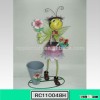 Beautiful Bee Metal Pot Garden Decor