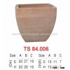Outdoor terracotta flower pots