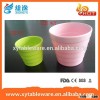 China supply pink color plastic flower pots/utensil bin