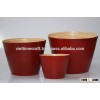 Lacquer bamboo flower planter, eye-catching color, inside natural color, outside transparent,