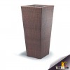 Outdoor rattan flower pot high quality plastic planter big size garden planter