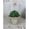 wedding decoration flower stand with Wicker heart Basket