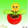 2014 Beautiful Plastic Solar Power Flower Pot For Livingroom