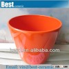 wholesale blank cheap orange ceramic flower pots