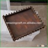 Antique Burnt Finish Wooden Garden Planter Pots for Wedding Decoration