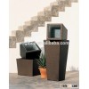 Restaurant cafe indoor outdoor items decorative flower planter wicker bali garden pot