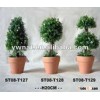 Plastic potted lavender plant decorative artificial small potted plant