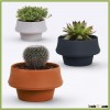 GT286 Mini Flower Pot Foldable Creative Silicone Flower Pot Eco-friendly Degradable