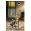 SPIRAL SOLAR LAMP POST PLANTER