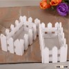 fashion fence wooden handmade picket fence planter for home decor and flower planter natural color f