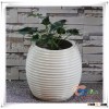 Handmade White Resin Indoor Plant Pot
