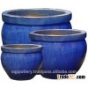 glazed ceramics pottery pots, garden flower planters