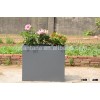 Vertical wall garden planter Tall rectangular planter Giant flower pot grey color planter