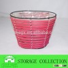 oval wicker flower basket