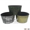 Metal large flower pot garden decorative large flower pots