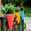 Balcony rail plastic flower pot Wholesale