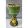 knock-down outdoor garden fiber glass clay frog flower planter pots