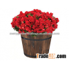 22'' garden tub wooden barrel for plants