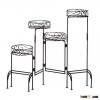 Fashion design 4 plants floding indoor decor garden metal flower pot rack
