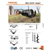 85cc Petrol Earth Auger 3HP Post Hole Borer Ground Drill with 3 Bits + Extension
