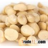Split macadamia nuts.