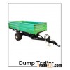 2 Wheel Farm Tipping Trailer for tractor, tipper dump trailer
