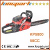 Hot-selling kingpark chainsaw 58cc high performance 5800 chinese chainsaw