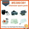 MS381 MS380 Gasoline Chain Saw Spare Parts Chainsaw Air Filter Starter and so on