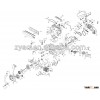 25cc chain saw parts list/ small chainsaw spare parts/spare parts for 25cc gas chain saw