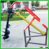Auger for earth drilling matched with 4-wheel tractor
