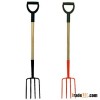 Northeast China Ash Wood Handle Steel Fork