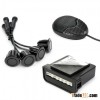 EBAT Parking Sensor Car Reverse Backup Kit System Buzzer Alarm Radar 4 Sensors Black