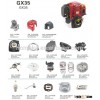 GX35 BRUSH CUTTER SPARE PARTS CATALOGUE -1