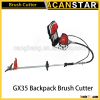 Gasoline garden tool brush cutter backpack grass cutting machine lawn mower GX35