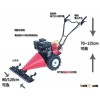 Horizontal gas engine hand push lawn mower