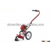 hand push brush cutter with 2 wheels