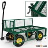 New Folding GARDENER WHEELBARROW TIPPER trailer steel mesh garden trolley