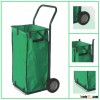 Lawn Garden Leaf Cart Green Garden Cart with Wheels/Folding Rolling Cart