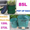 PP PE 600D printed folding pop up garden yard collapsible leaf storage waste garden bag